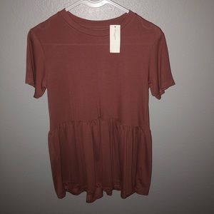 Dusty Rose American Eagle Babydoll Shirt